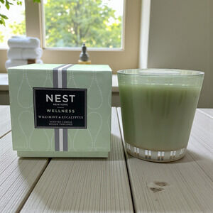 NEW Nest New York Wellness Wild Mint Eucalyptus 3 Wick Luxury Candle 21.1 oz BOX